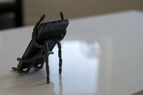 Breffo Spiderpodium Review - Phone On Desk Rear - carwitter