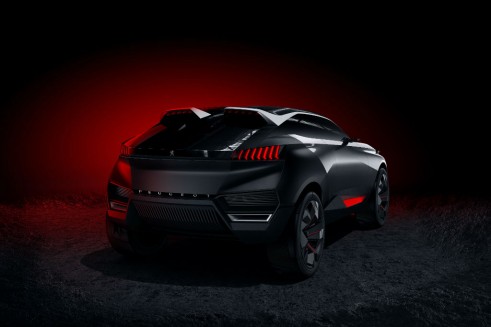 Peugeot Quartz Concept rear  - carwitter