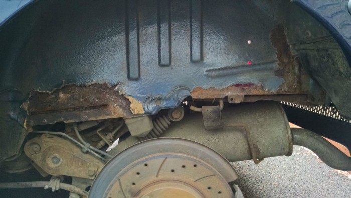 Peugeot 106 GTi - Rear Nearside Arch Rust - carwitter