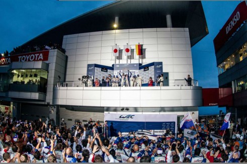 WEC Fuji Lotus podium - carwitter