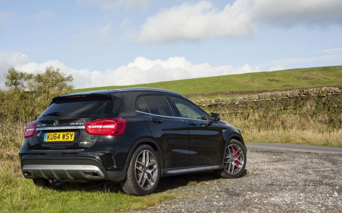 Mercedes GLA45 AMG rear - carwitter