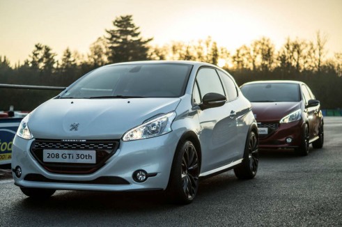White Peugeot 208 GTI 30th Anniversary - Front Angle Scene - carwitter