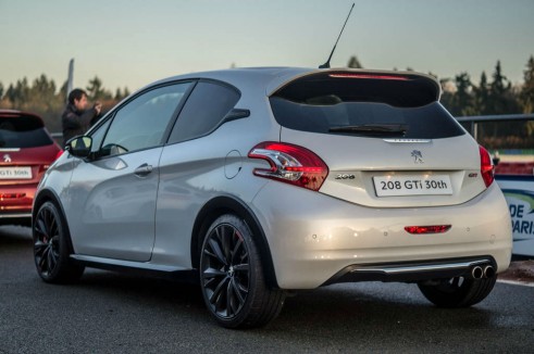 White Peugeot 208 GTI 30th Anniversary - Rear Angle - carwitter