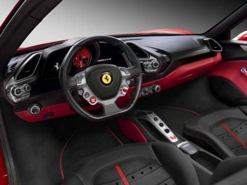 Ferrari 488 GTB interior - carwitter