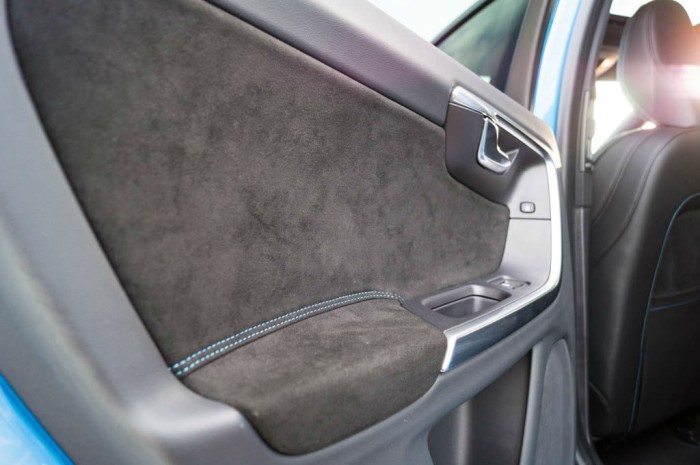 Volvo V60 Polestar Review - Alcantara Rear Door Trim - Carwitter