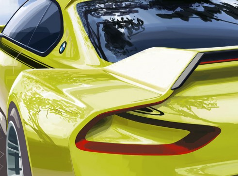 2015 BMW 3.0 CSL Hommage - Rear-Angle - carwitter