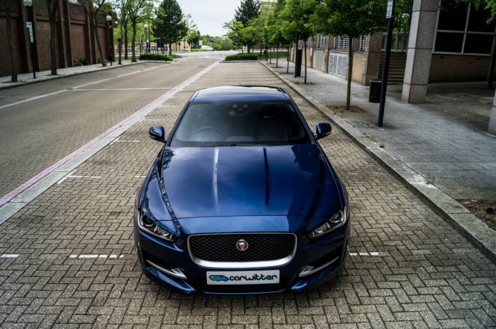 Jaguar XE Review UK First Drive - Front High - carwitter