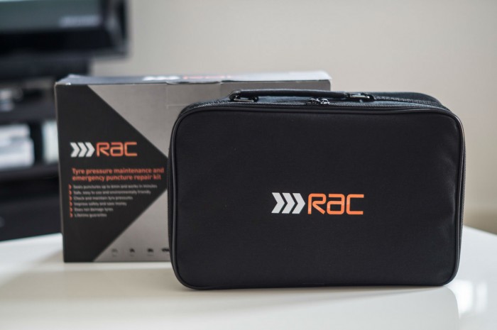RAC Tyre maintenance and puncture repair kit Review - Bag Box - carwitter