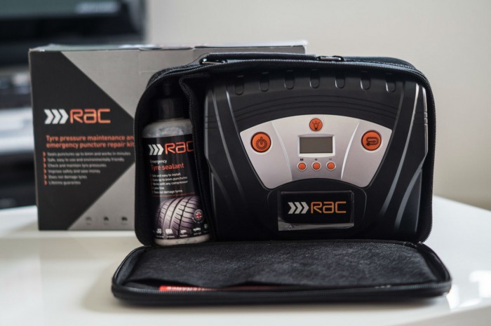 RAC Tyre maintenance and puncture repair kit Review - Compressor - carwitter