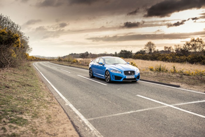 2014 Jaguar XFR-S Review - Front Angle - carwitter