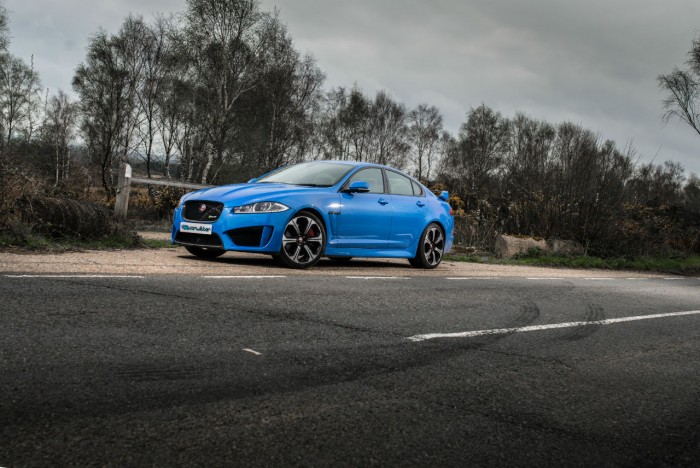 2014 Jaguar XFR-S Review - Side Angle Close - carwitter