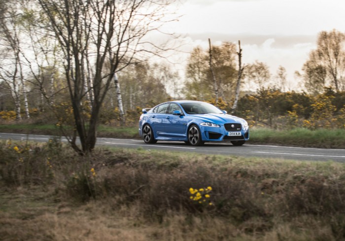 2014 Jaguar XFR-S Review - Side Scene Far - carwitter