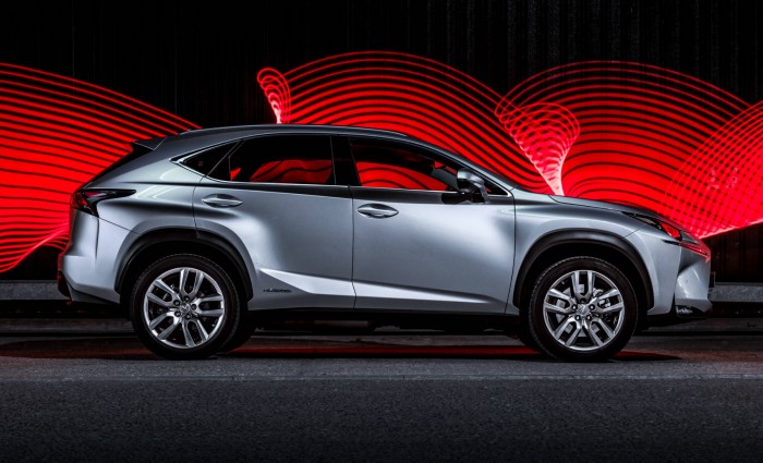 2015 Lexus NX 300h Review - Side - carwitter