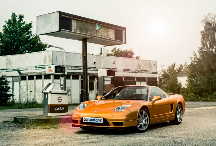 2005 Honda NSX - Imola Orange - Front Angle - carwitter