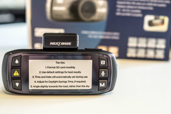 NextBase 512G Review - Rear Of Camera - carwitter