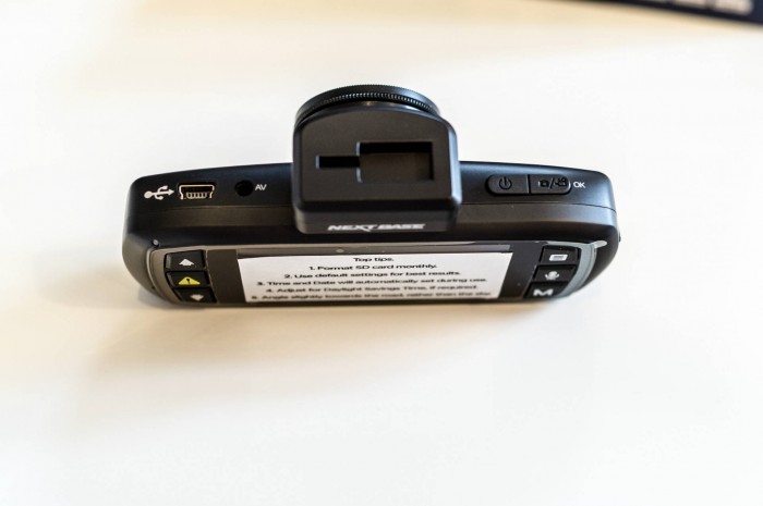 NextBase 512G Review - Top Of Camera - carwitter