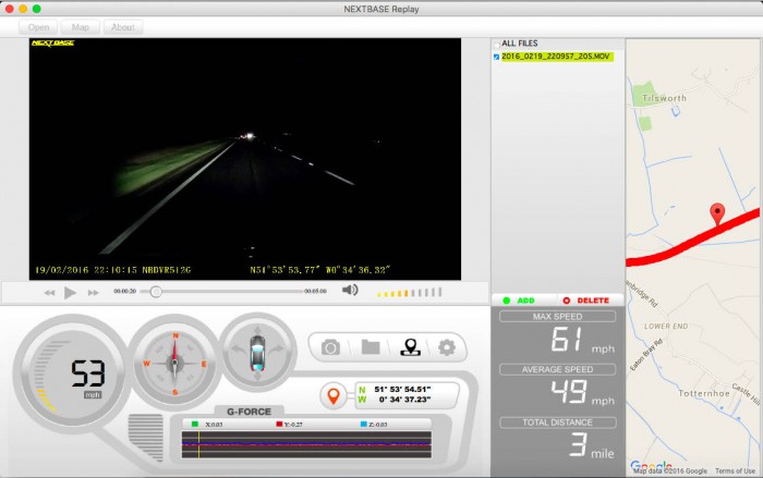 NextBase 512G Review - Viewer Software - carwitter