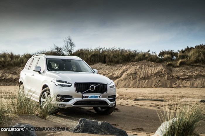 2016 Volvo XC90 D5 Review - Front Angle Beach 2 - carwitter