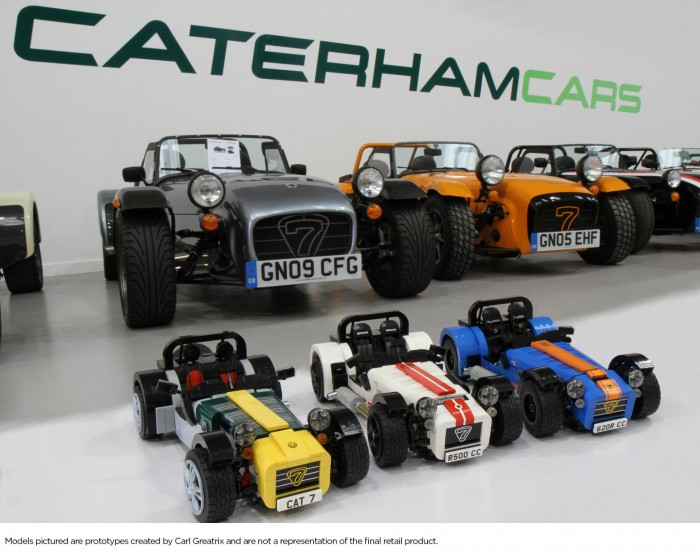 Caterham Seven 7 LEGO Model - Front Scene - carwitter