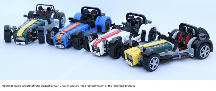 Caterham Seven 7 LEGO Models - Selection- carwitter
