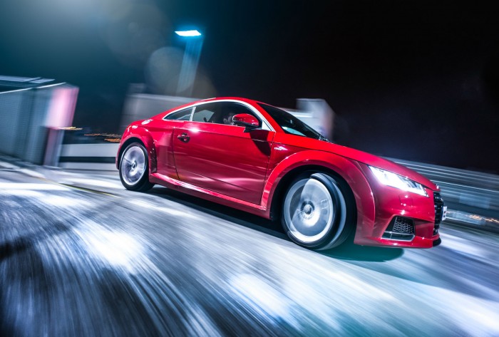 2016 Audi TT 2.0 TFSI Quattro Review - Front Angle Rig Shot - carwitter