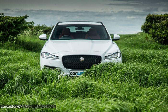 2016 Jaguar F-Pace S Diesel Review - Front Grass - carwitter