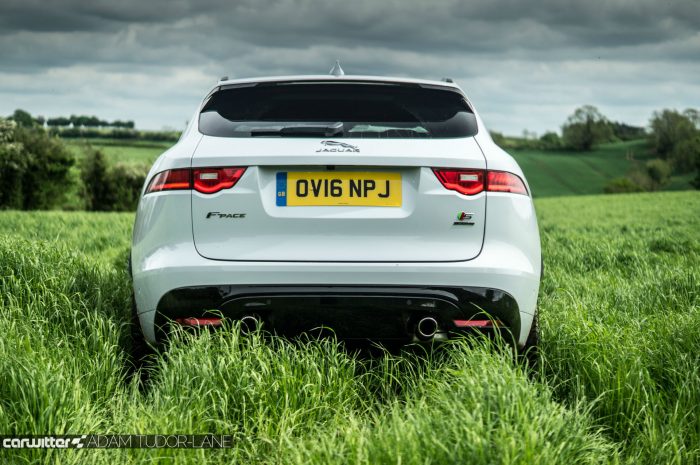2016 Jaguar F-Pace S Diesel Review - Rear Low - carwitter