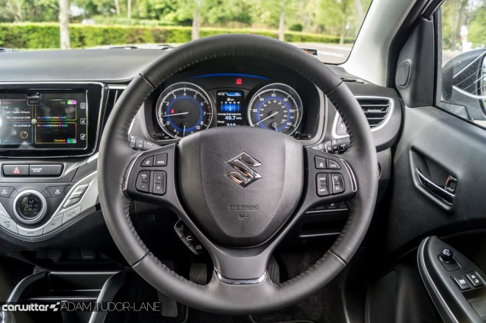 2016 Suzuki Baleno Review - Steering Wheel - carwitter