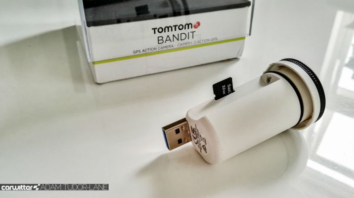 2016 TomTom Bandit Review - Battstick Memory Card - carwitter